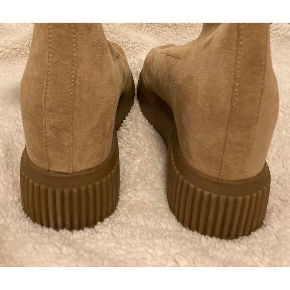 Steve Madden Women's Freshly Suede Wedge Sneaker Ankle Boots Size 9M Tan NWT - Picture 4 of 8